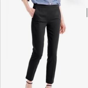 J.Crew Womens 8 Martie Ankle Slim Stretch Pants Black Classic Career Work E0899